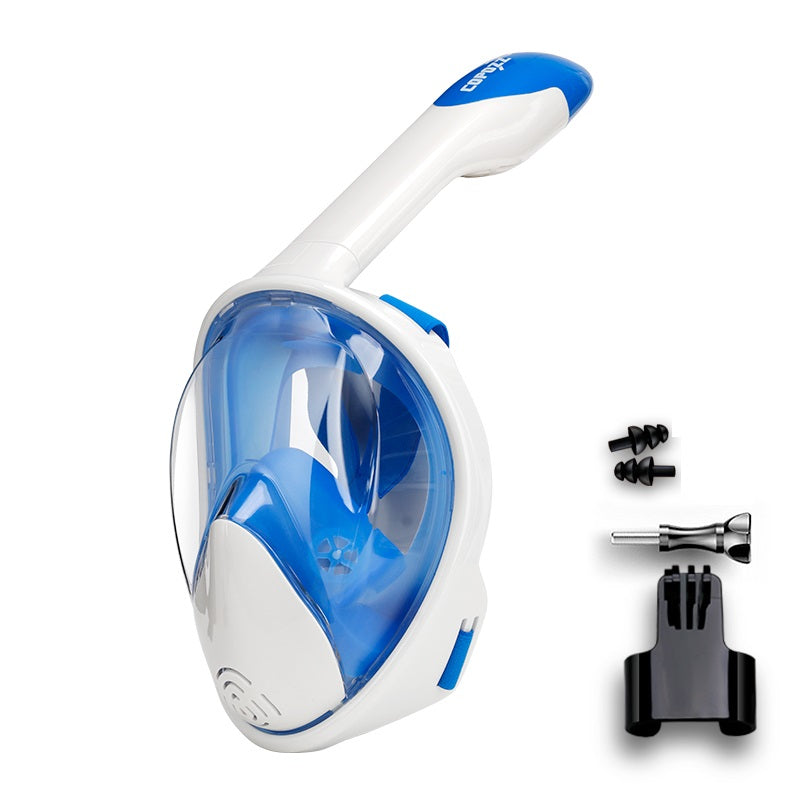 Lisslune | Full Face Anti-Fog Snorkel Mask with Camera Mount and Wide View