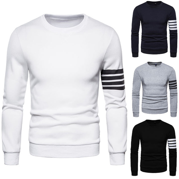 Men's fashionable sweatshirt with sporty stripe design Lisslune