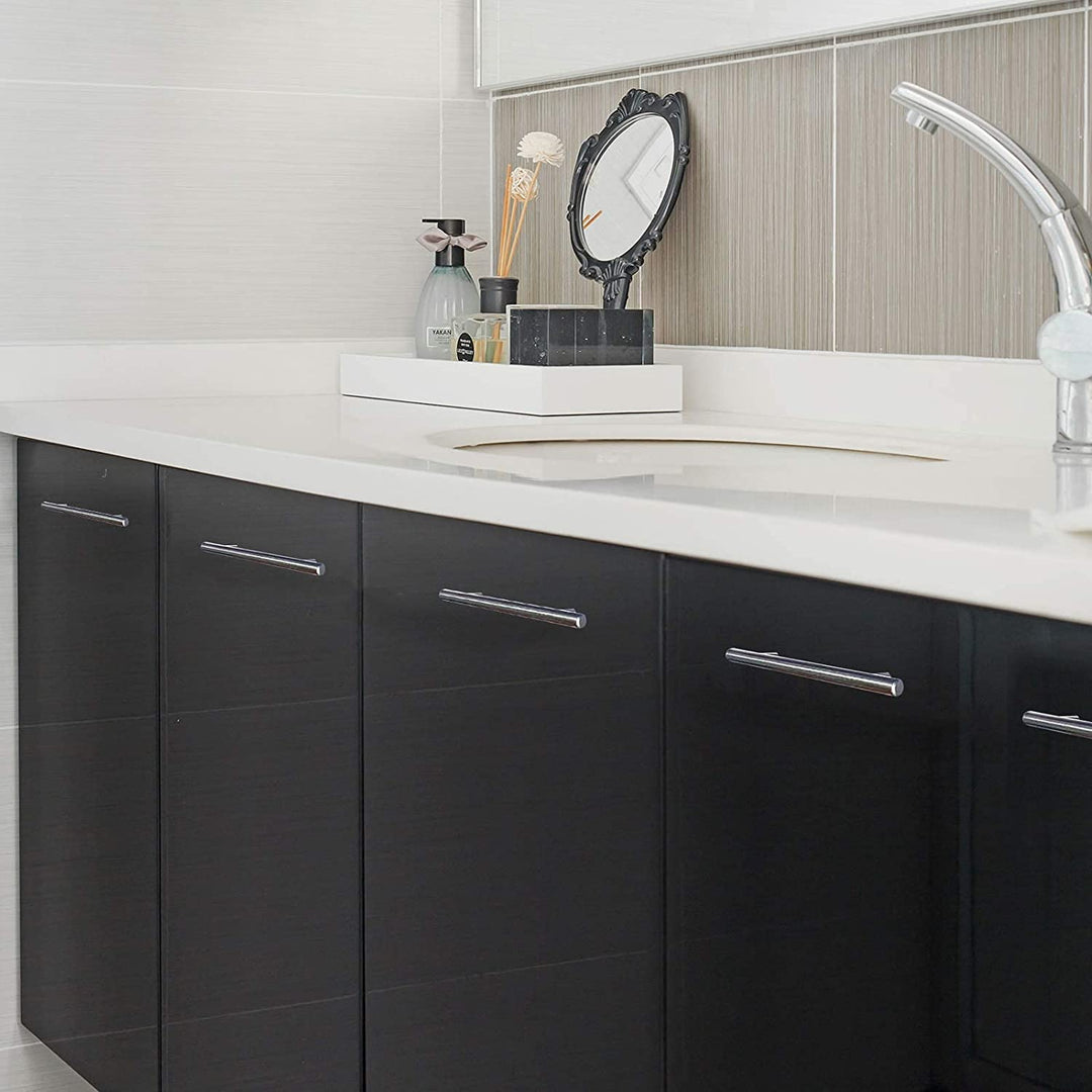 Lisslune | Brushed Nickel Modern Stainless Steel Drawer Hardware T-Bar Handles
