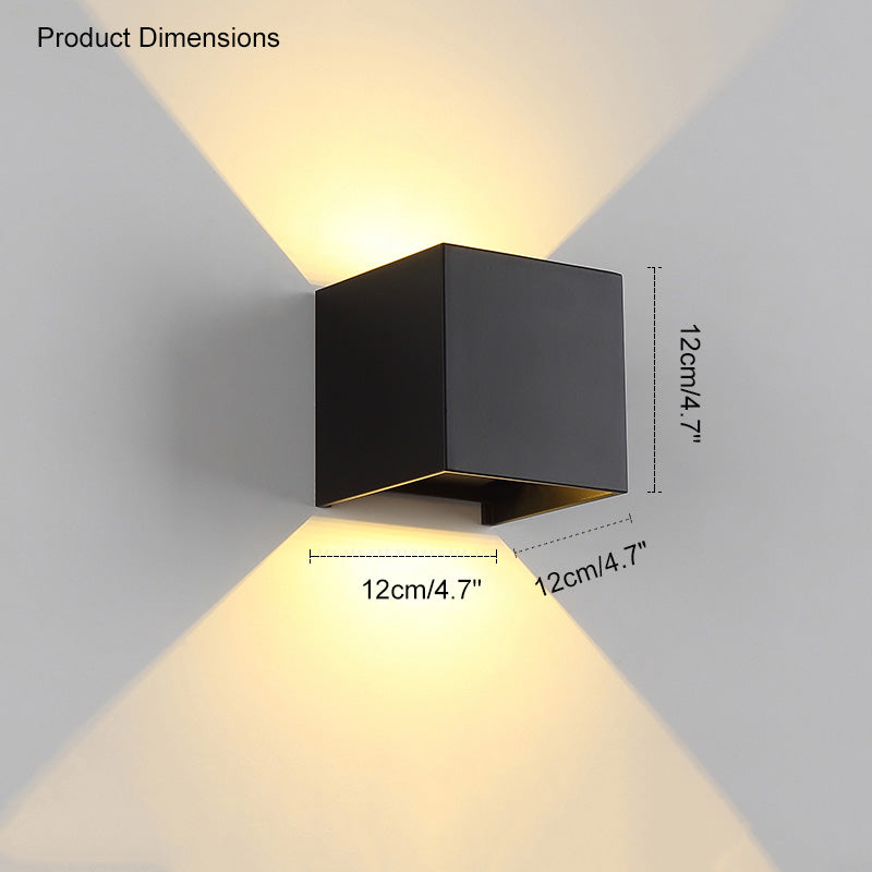 Lisslune | LED Outdoor Up Down Wall Light | Waterproof Metal Fixture for Patio. Garden & Entryway Illumination