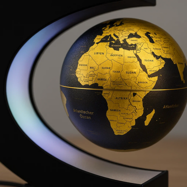 Lisslune | AstroGlobe LED World Globe – Floating Globe Lamp with Magnetic Suspension