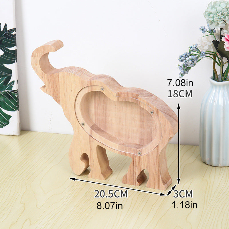 Lisslune | Wooden Animal Savings Bank
