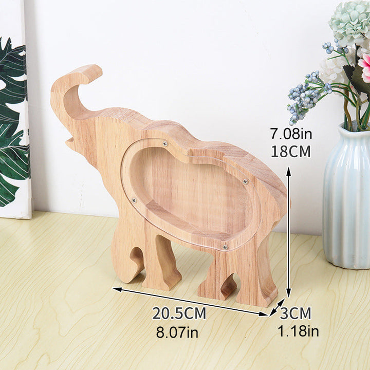 Lisslune | Wooden Animal Savings Bank