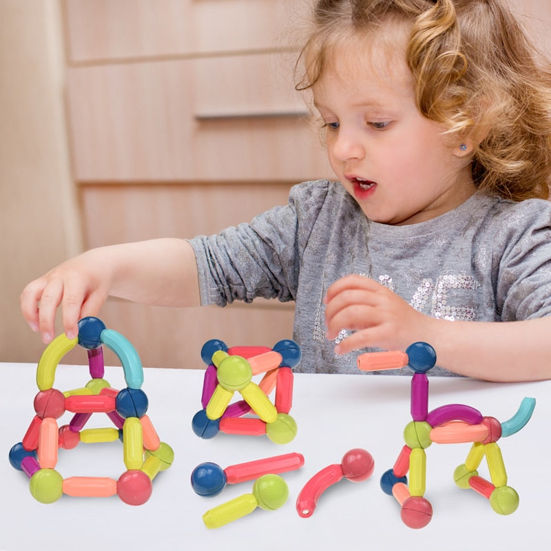 Lisslune | MagnaMaster – Magnetic Building Blocks for Kids | Creative STEM Construction Toy