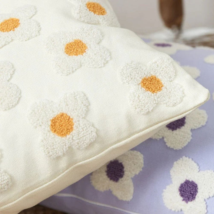 Lisslune | Lustrous Floral Embroidered Cushion Cover