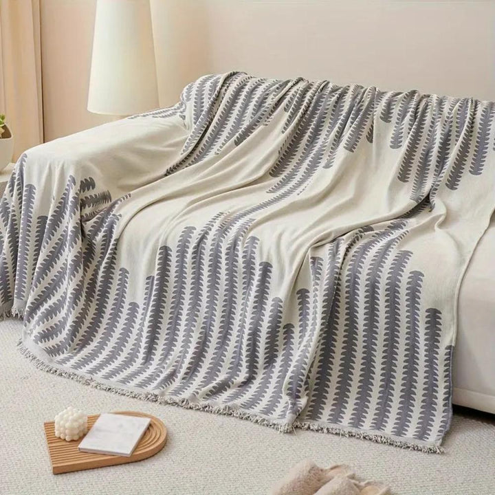 Lisslune | Modern Monochrome Fern Sofa Cover