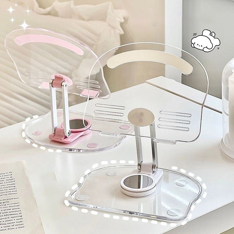 Lisslune | Folding transparent acrylic tablet stand