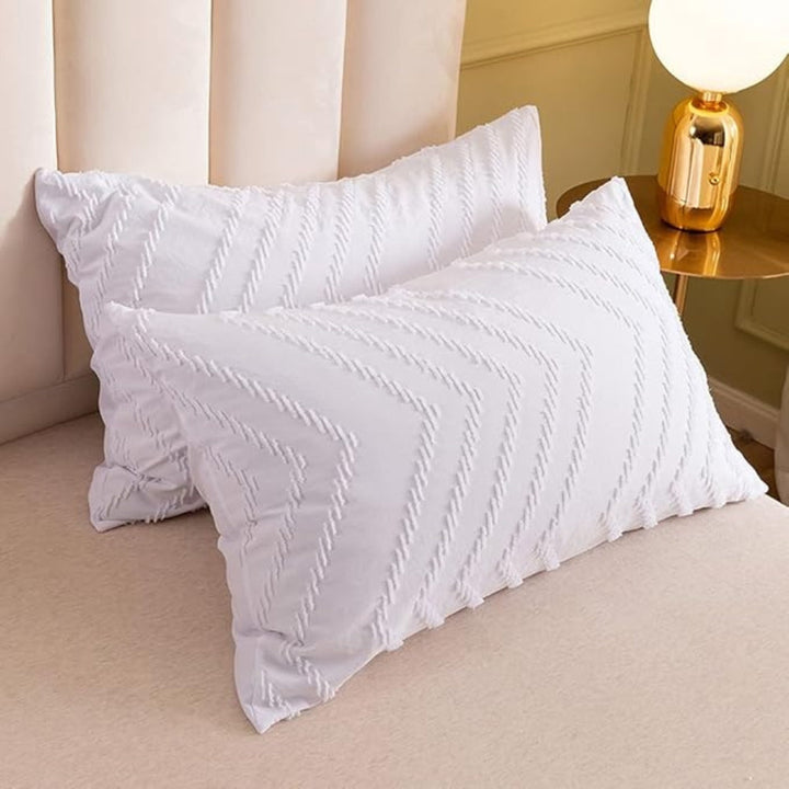 Lisslune | Chevron Plush Quilt Cover | 3pcs Set