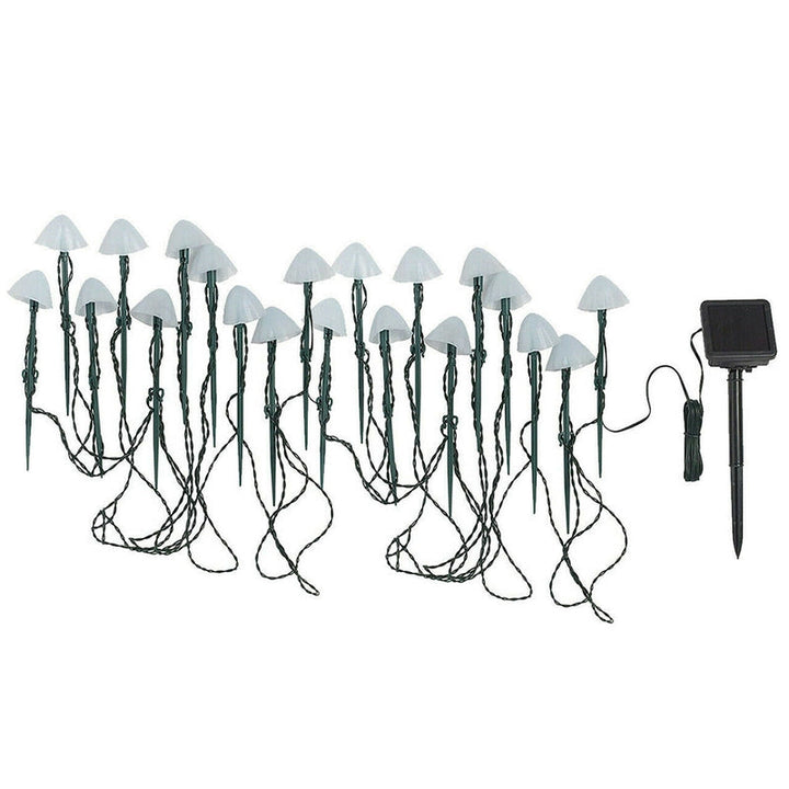 Lisslune | LED Solar String Lights Ground Stake Mushroom Lights