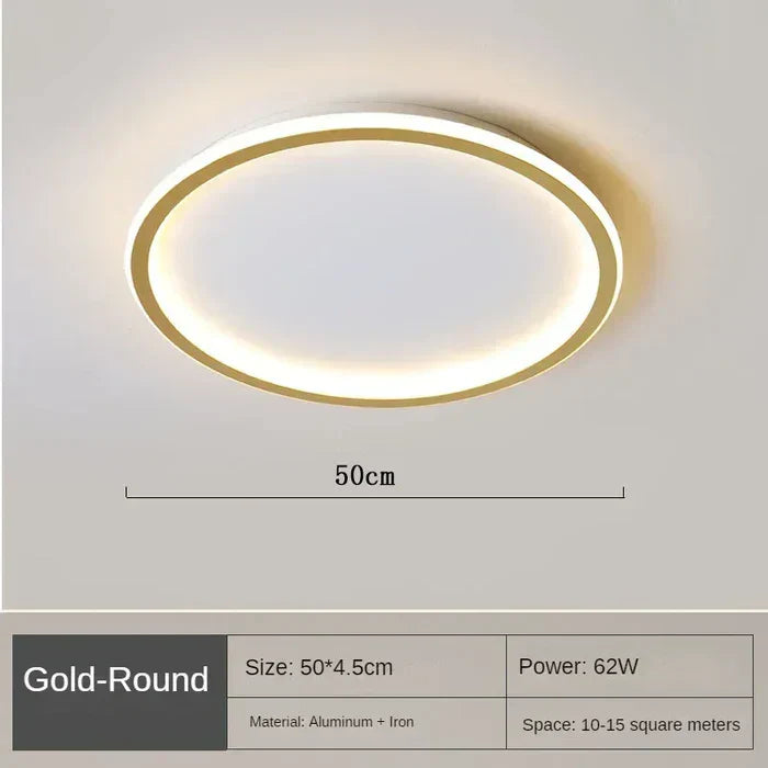 Lisslune | Scandinavian Round Ceiling Lamp - AuroraSphere