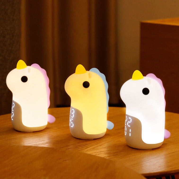 Lisslune | Unilora DreamLight Alarm Clock | Unicorn Design | Timer & LED Night Light | Nursery Decor