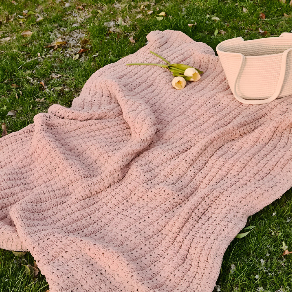 Lisslune | Vintage Chunky Knit Blanket
