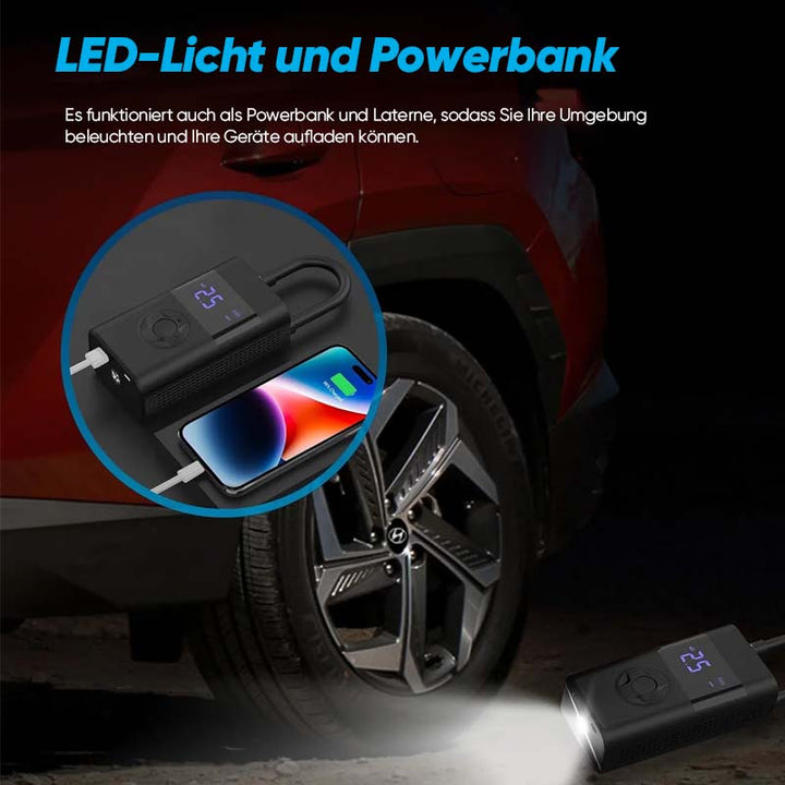 Lisslune | Multifunctional portable tire pump