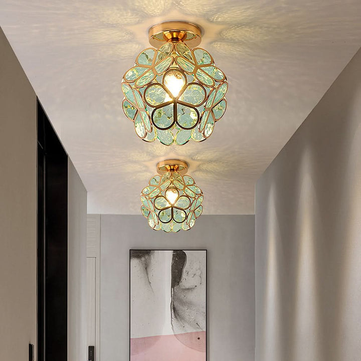 Lisslune | Flowers Style Glass Hallway Ceiling Light