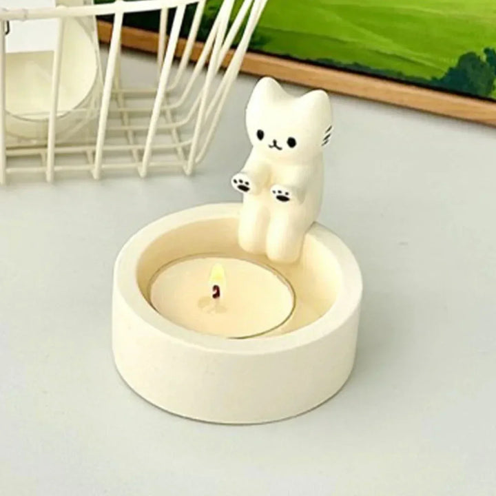 Lisslune | LumoPaws Tealight Holder – Charming Cat Design for Coziness & Atmosphere