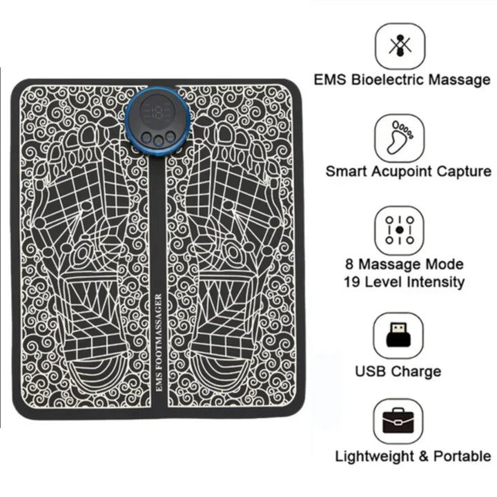 Lisslune | Electronic EMS Foot Massage Pad for Muscle Relaxation