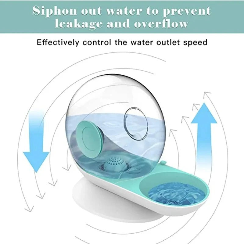 Lisslune | AquaPoes Fountain – Automatic Drinking Fountain for Cats and Dogs with Stainless Steel Reservoir