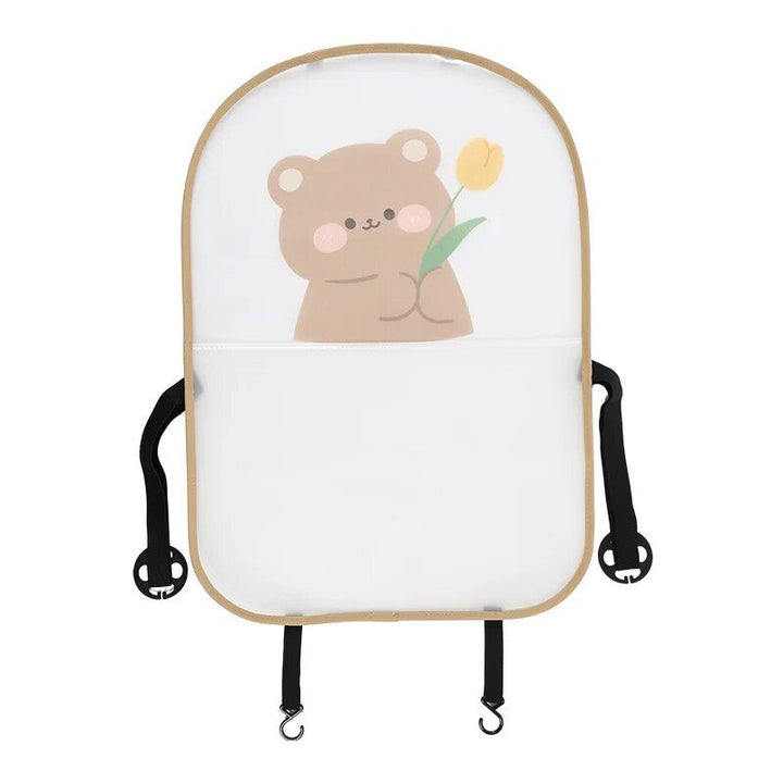 Lisslune | Sweet Bear & Rabbit Cartoon Car Seat Kick Mat