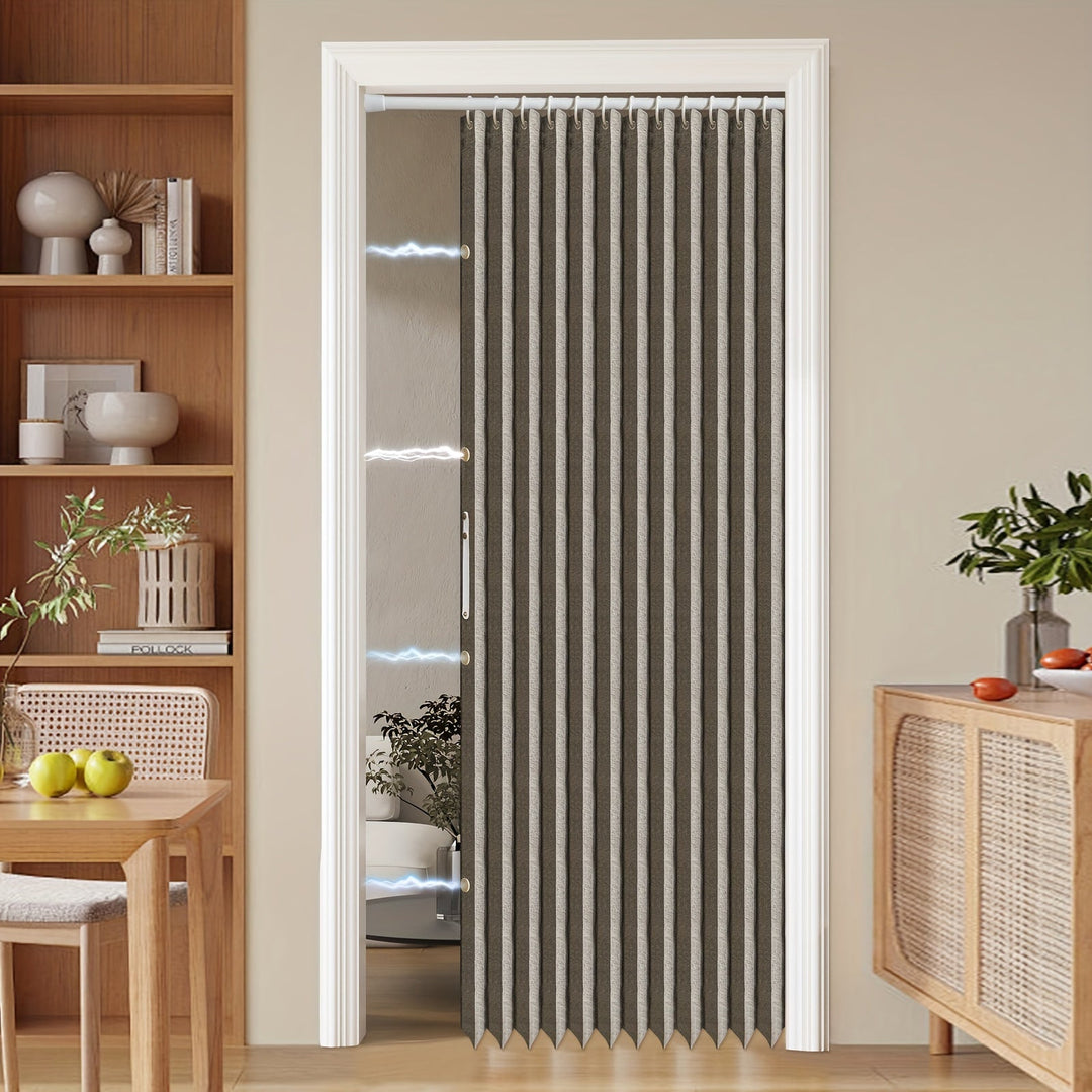 Lisslune | Colorful Magnetic Folding Door Curtain – Easy Setup, Space-Saving Divider for Home and Business – Vibrant Artistic Design, Machine Washable Polyester