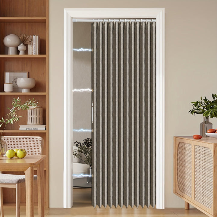Lisslune | Colorful Magnetic Folding Door Curtain – Easy Setup, Space-Saving Divider for Home and Business – Vibrant Artistic Design, Machine Washable Polyester