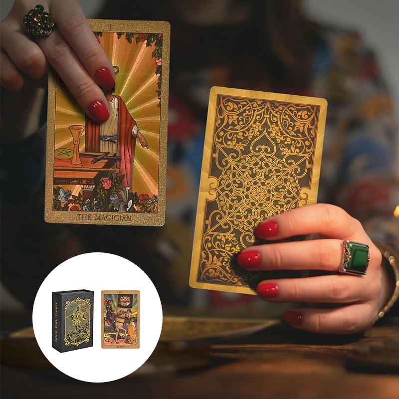Lisslune | Explore the Mystical World of Tarot Gold Foil Tarot