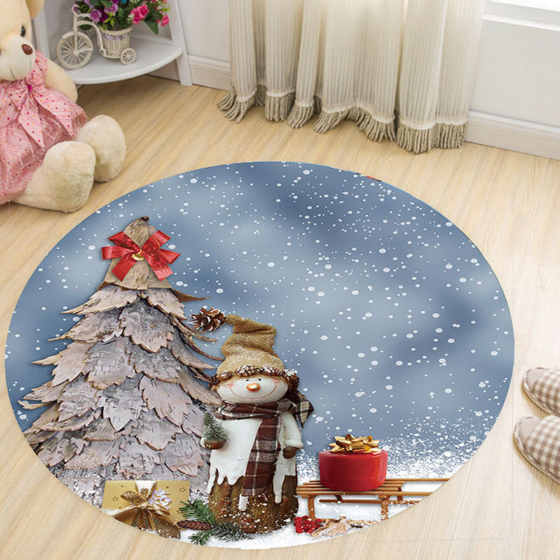 Lisslune | Cartoon Colored Rug Multicolor Synthetic Carpet Stain Resistant Machine Washable Non-Slip Rug for Children's Room