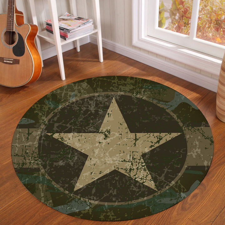 Lisslune | Novelty Fairy Tale Patterned Rug Multicolor Children’s Rug Synthetic Pet Friendly Non-Slip Back Washable Rug for Home