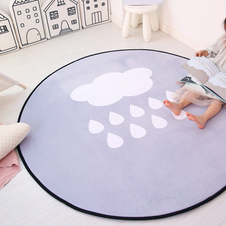 Lisslune | Unique Multicolored Kids Style Carpet Cotton Pattern Carpet Pet-Friendly Carpet for Playroom