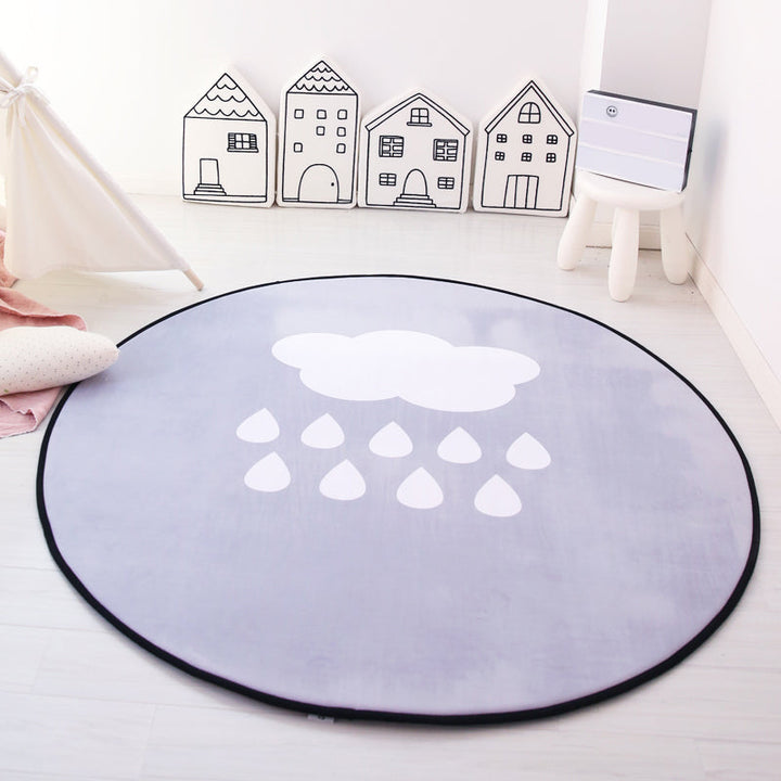 Lisslune | Unique Multicolored Kids Style Carpet Cotton Pattern Carpet Pet-Friendly Carpet for Playroom