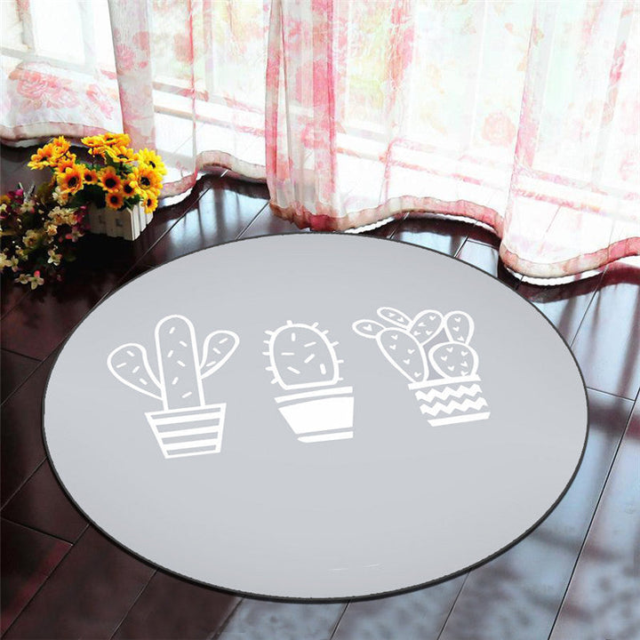 Lisslune | Multicolor Princess Carpet Polyester Botanica Animals Carpet Non-slip Backing Machine Washable Pet Friendly Carpet for Children's Room
