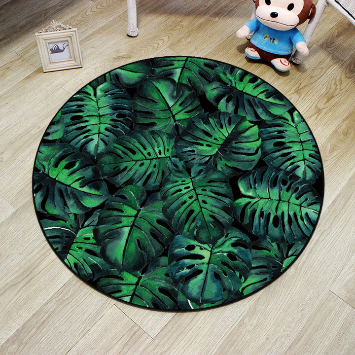 Lisslune | Multicolor Princess Carpet Polyester Botanica Animals Carpet Non-slip Backing Machine Washable Pet Friendly Carpet for Children's Room