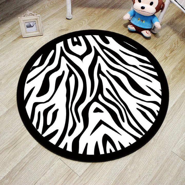 Lisslune | Multicolor Princess Carpet Polyester Botanica Animals Carpet Non-slip Backing Machine Washable Pet Friendly Carpet for Children's Room
