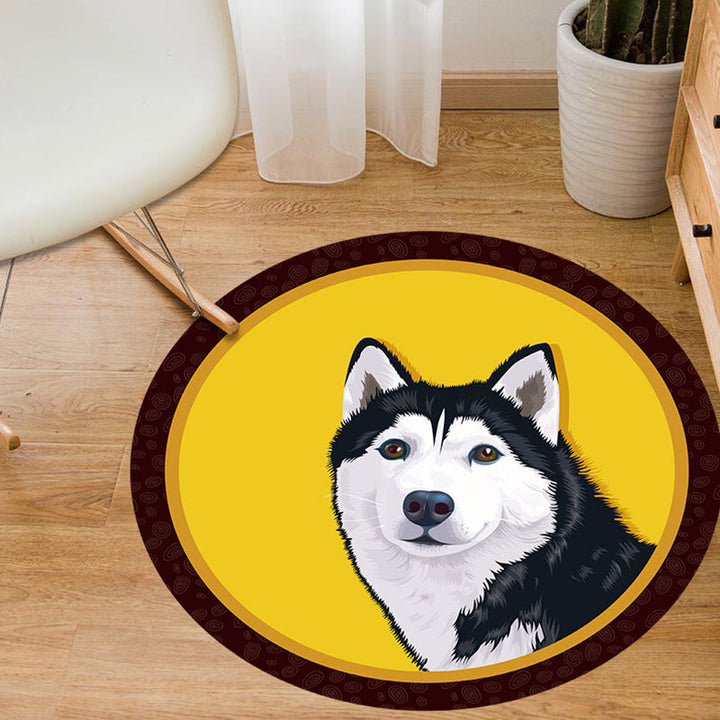 Lisslune | Shaded Animal Pattern Rug Multicolored Princess Rug Polypropylene Non-Slip Stain Resistant Washable Rug