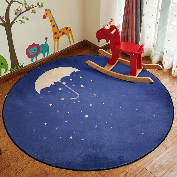 Lisslune | Stylish Cartoon Rug Multicolor Fairy Tale World Rug Non-Slip Backing Machine Washable Stain Resistant Rug for Kindergarten