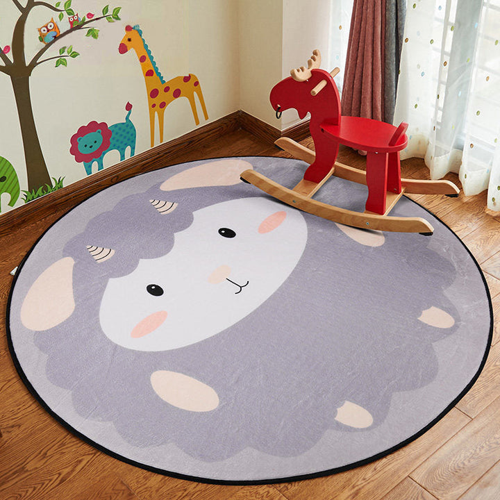 Lisslune | Stylish Cartoon Rug Multicolor Fairy Tale World Rug Non-Slip Backing Machine Washable Stain Resistant Rug for Kindergarten