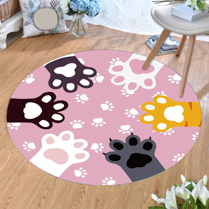 Lisslune | Aesthetics Animal Pattern Carpet Multifunctional Colorful Cartoon Carpet Polyester Machine Washable Non-Slip Back Pet-Friendly Carpet for Children's Room