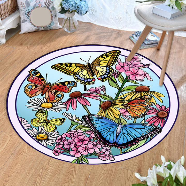 Lisslune | Aesthetics Animal Pattern Carpet Multifunctional Colorful Cartoon Carpet Polyester Machine Washable Non-Slip Back Pet-Friendly Carpet for Children's Room