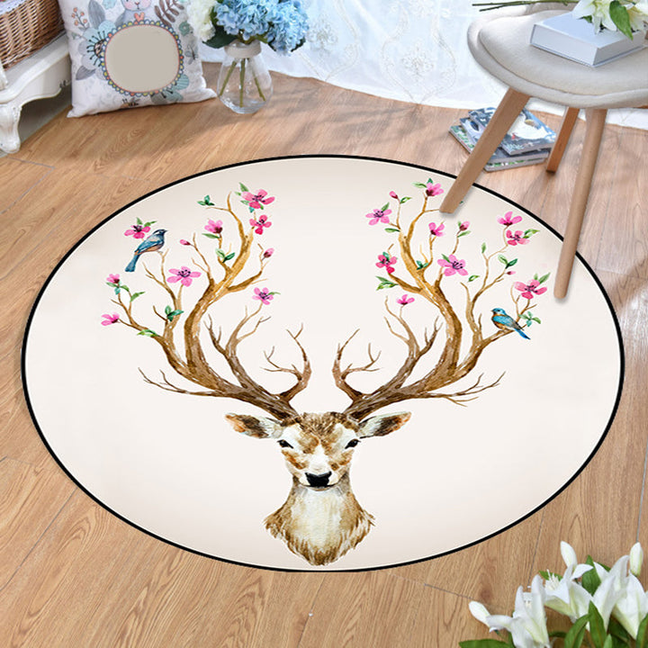 Lisslune | Aesthetics Animal Pattern Carpet Multifunctional Colorful Cartoon Carpet Polyester Machine Washable Non-Slip Back Pet-Friendly Carpet for Children's Room