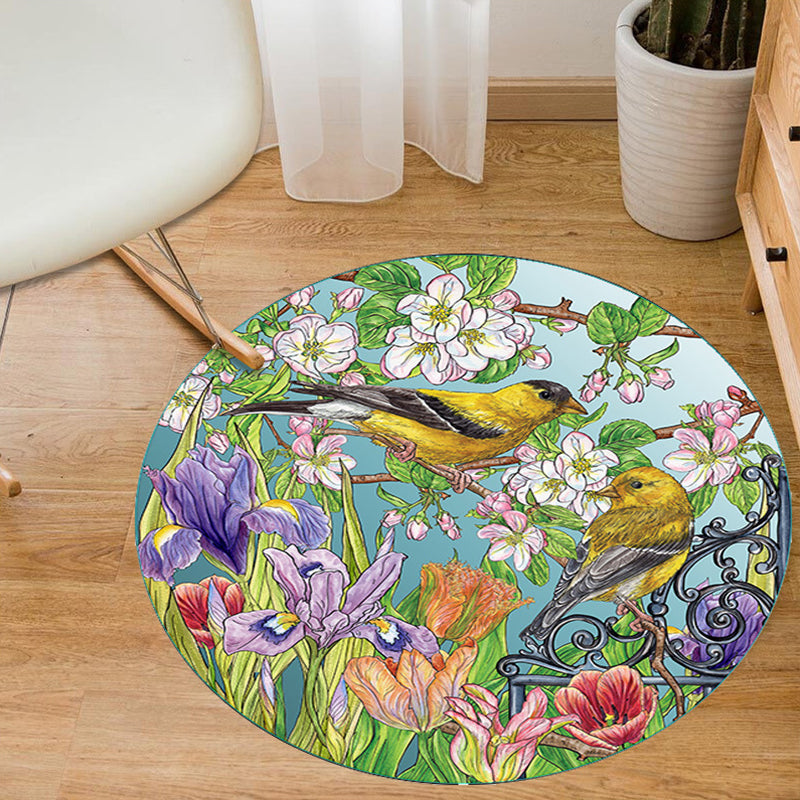 Lisslune | Aesthetics Animal Pattern Carpet Multifunctional Colorful Cartoon Carpet Polyester Machine Washable Non-Slip Back Pet-Friendly Carpet for Children's Room