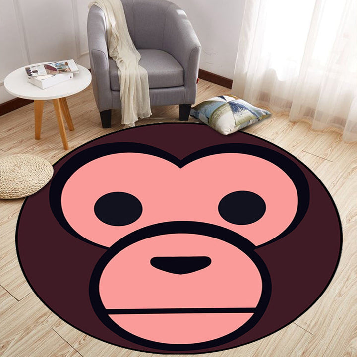 Lisslune | Aesthetics Animal Pattern Carpet Multifunctional Colorful Cartoon Carpet Polyester Machine Washable Non-Slip Back Pet-Friendly Carpet for Children's Room