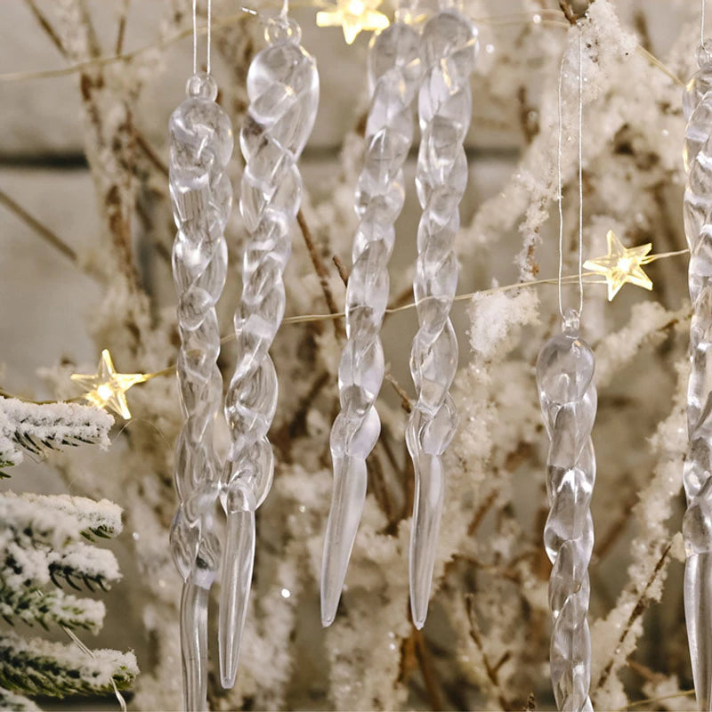 Lisslune | 12Pcs Christmas Tree Decoration Artificial Icicles