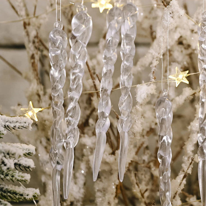 Lisslune | 12Pcs Christmas Tree Decoration Artificial Icicles