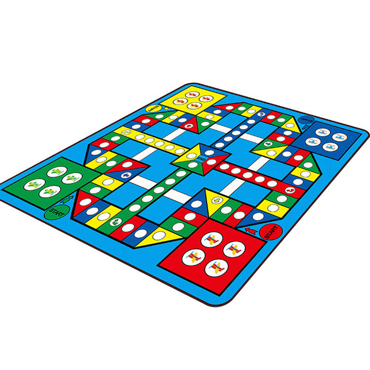 Lisslune | Kids Play Rug Multicolored Polypropylene Area Rug Pet Friendly Non-Slip Washable Rug for Kids Room