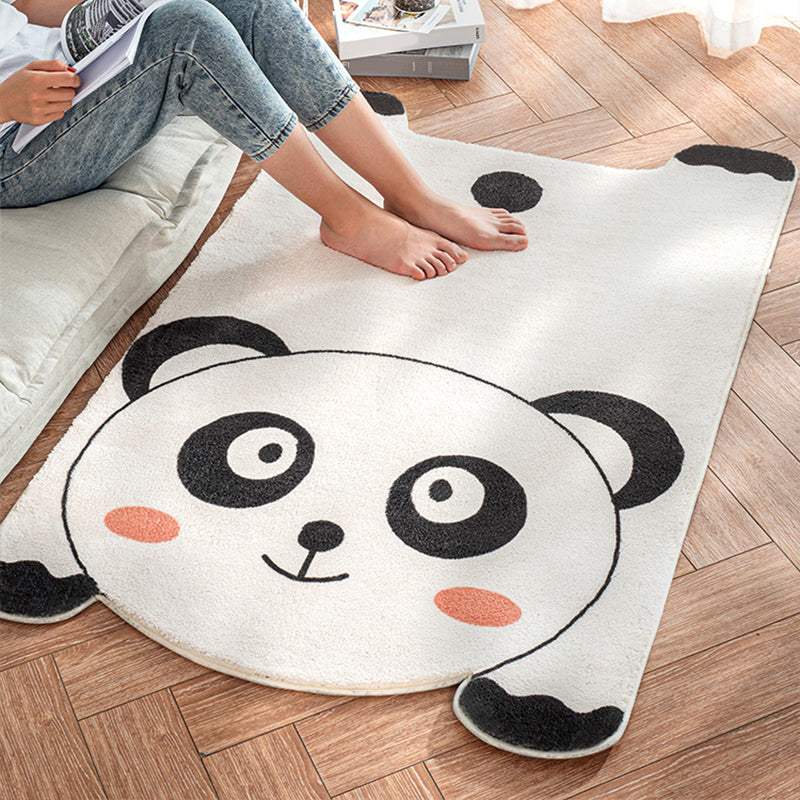 Lisslune | Irregular Shaped Animal Rug Multicolor Cartoon Rug Synthetic Non-Slip Back Machine Washable Pet Friendly Rug for Children's Room