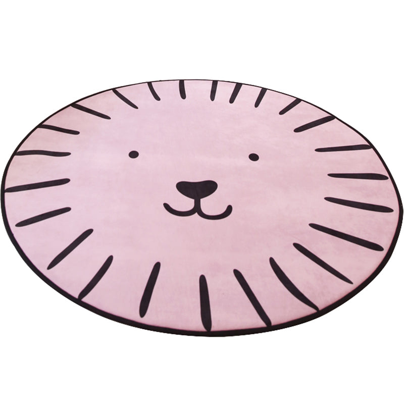 Lisslune | Multi-Color Tiered Rug Cotton Children Style Carpet Easy Care Non-Slip Back Carpet for Playroom