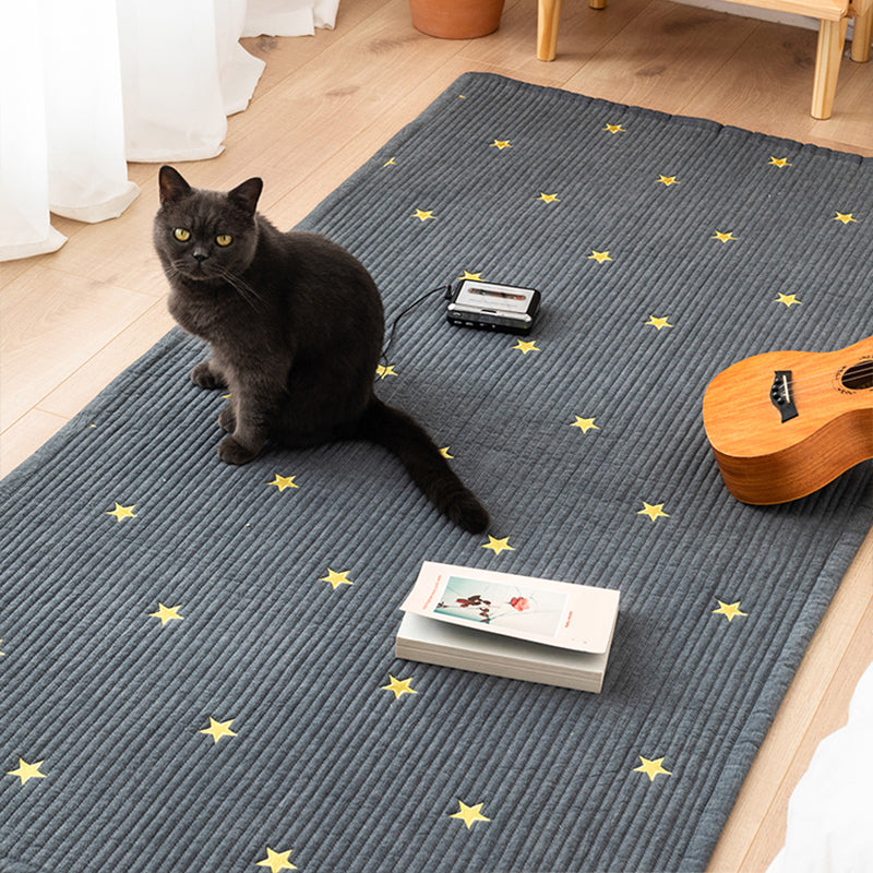 Lisslune | Simplicity Living Room Carpet Multicolored Geometric Print Carpet Cotton Easy Care Carpet