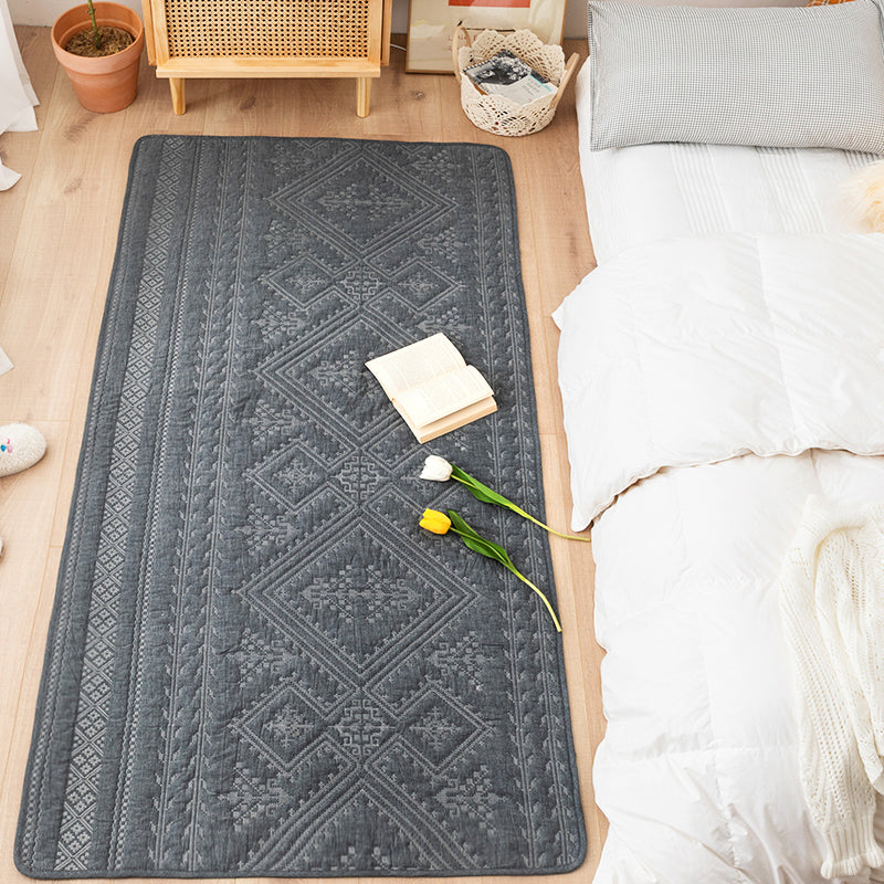 Lisslune | Simplicity Living Room Carpet Multicolored Geometric Print Carpet Cotton Easy Care Carpet