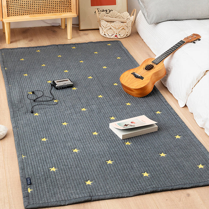Lisslune | Simplicity Living Room Carpet Multicolored Geometric Print Carpet Cotton Easy Care Carpet