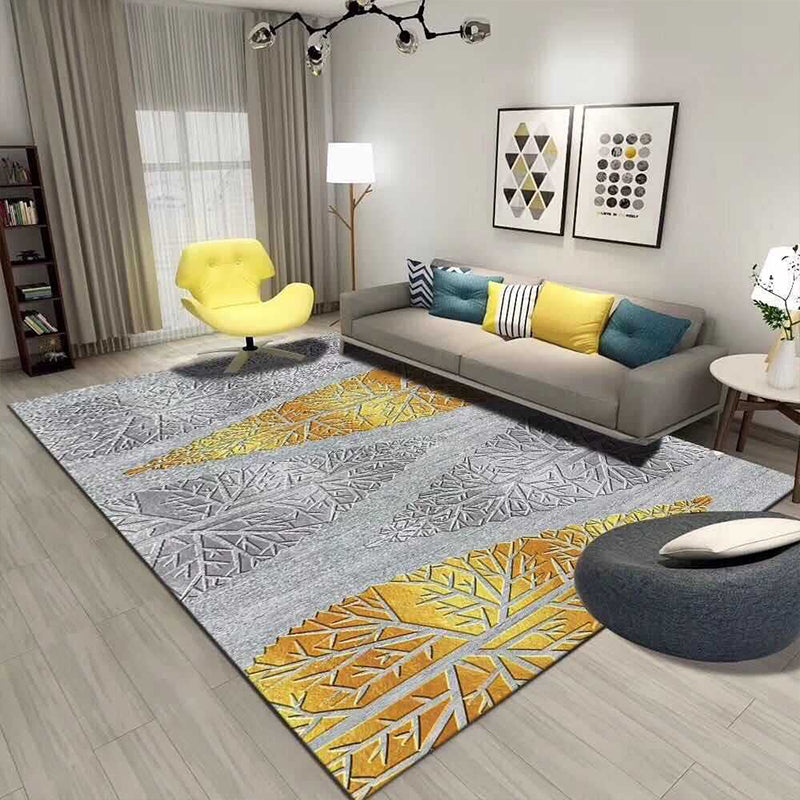 Lisslune | Multi Color Modern Area Rug Synthetic Geometric Color Block Rug Machine Washable Stain Resistant Non-Slip Backing Carpet for Room