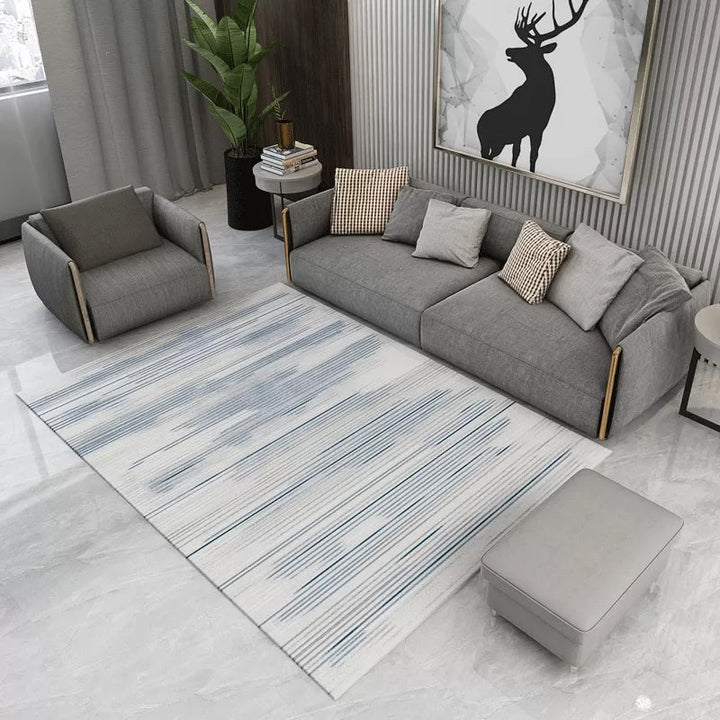 Lisslune | Contemporary Abstract Pattern Carpet Multicolor Polypropylene Carpet Non-Slip Pet Friendly Stain Resistant Carpet for Large Room